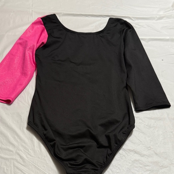 Danskin Black and Pink Leotard girls 7/8 - Picture 7 of 8